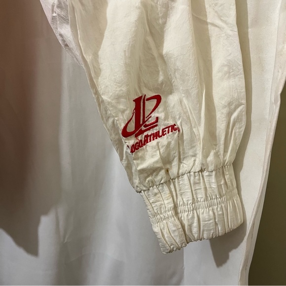 VTG Logo 7 Olympic Collection Track Jacket 90s Atlanta USA Patriotic Large - Picture 9 of 16